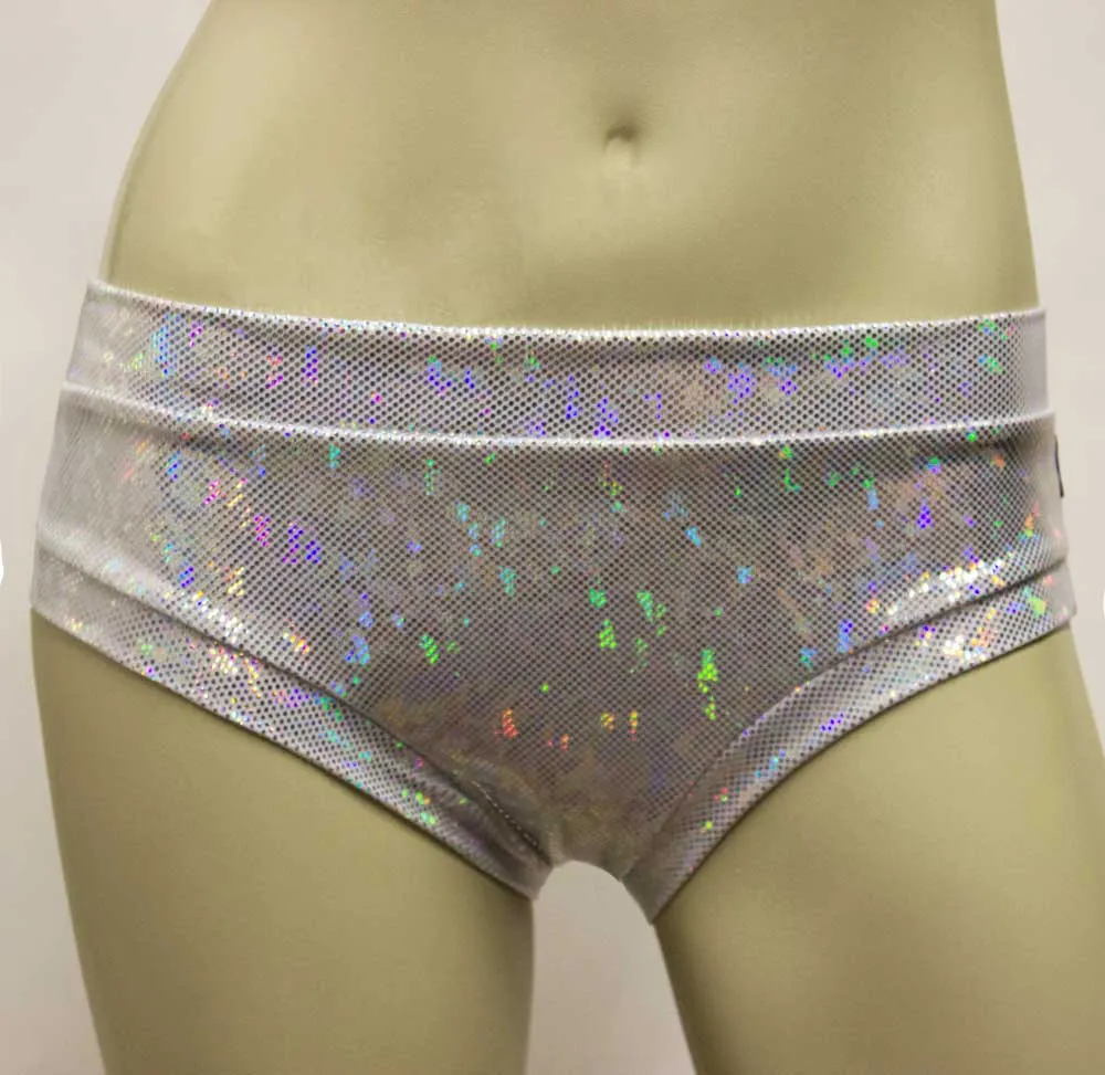 Booty Short- White Cracked Ice