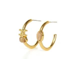 CELINE triumphal arch C-shaped  stud earrings