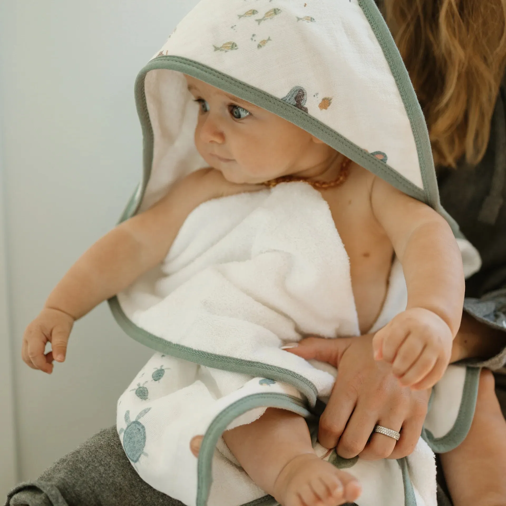 Infant Hooded Towel (Mermaids)