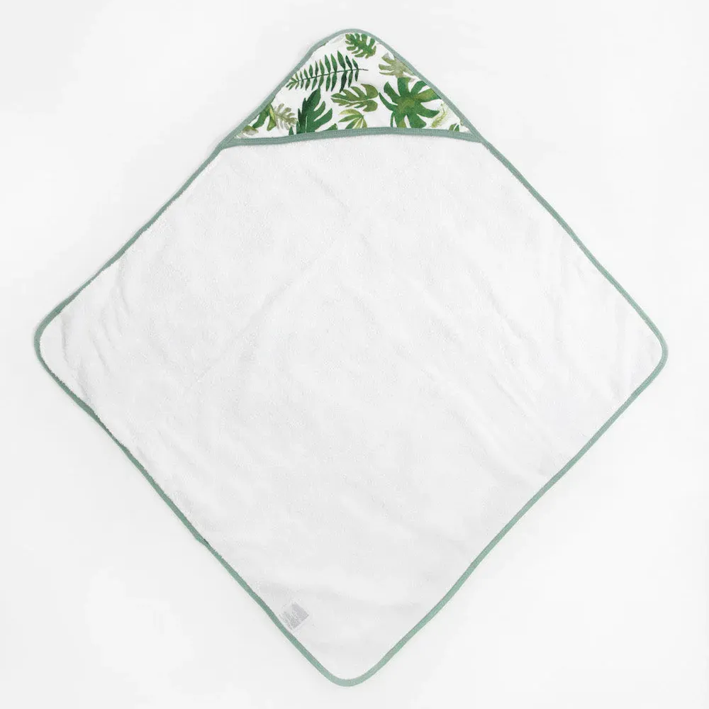 Infant Hooded Towel (Tropical Leaf)