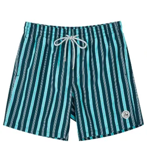 Quick-drying striped Swim Trunks