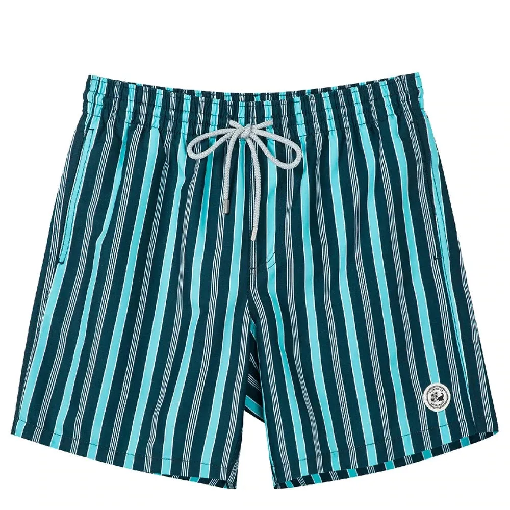 Quick-drying striped Swim Trunks
