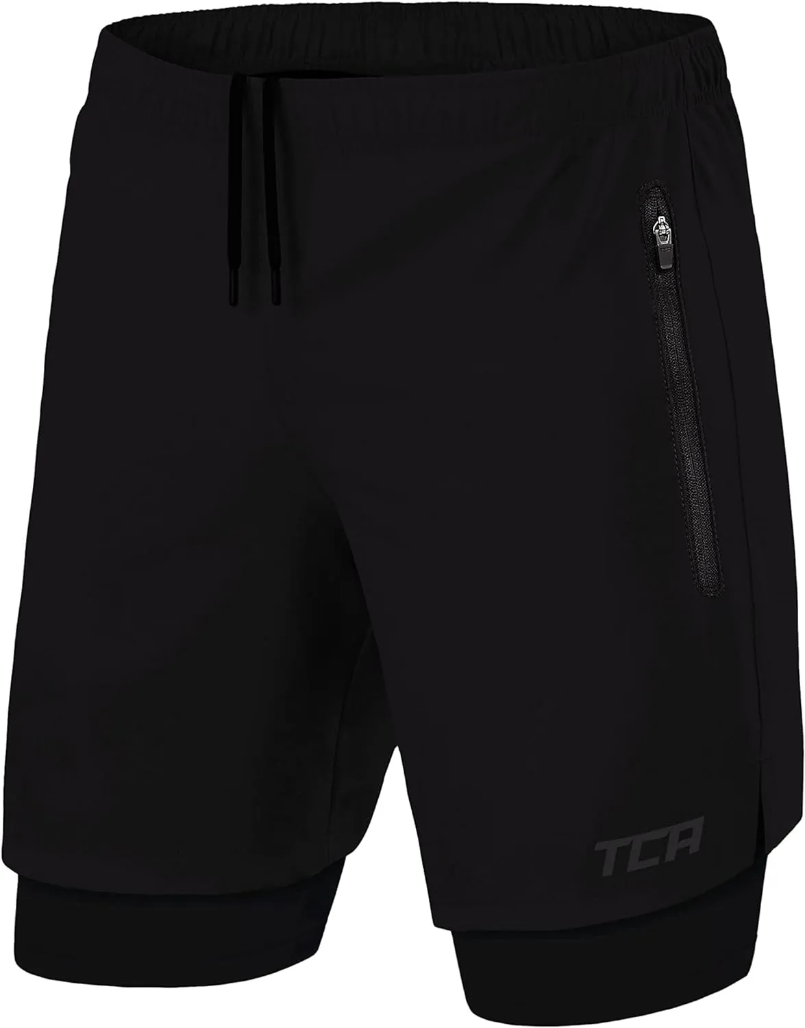 Short Running Homme - 2 en 1 avec Poche Zippe | Fitnessterapy