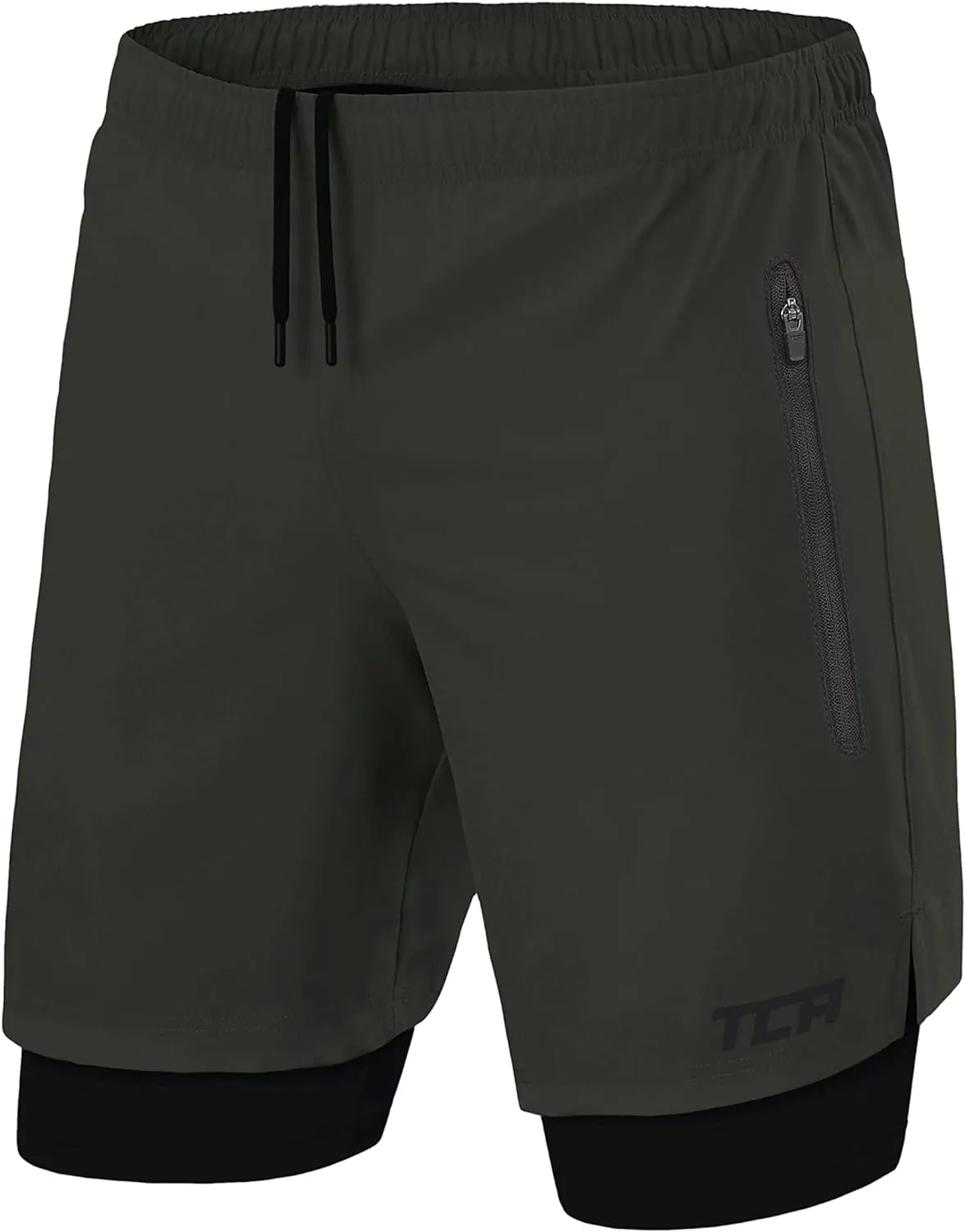 Short Running Homme - 2 en 1 avec Poche Zippe | Fitnessterapy