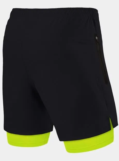 Short Running Homme - 2 en 1 avec Poche Zippe | Fitnessterapy