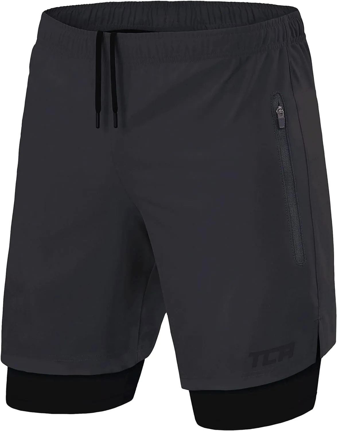 Short Running Homme - 2 en 1 avec Poche Zippe | Fitnessterapy