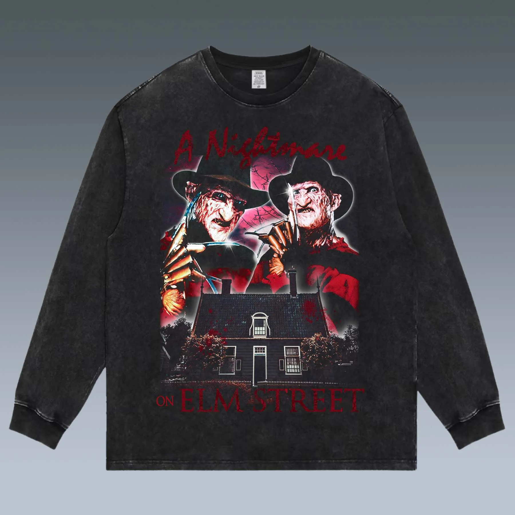 VINTAGE LONG SLEEVE TEE | A NIGHTMARE ON ELM STREET