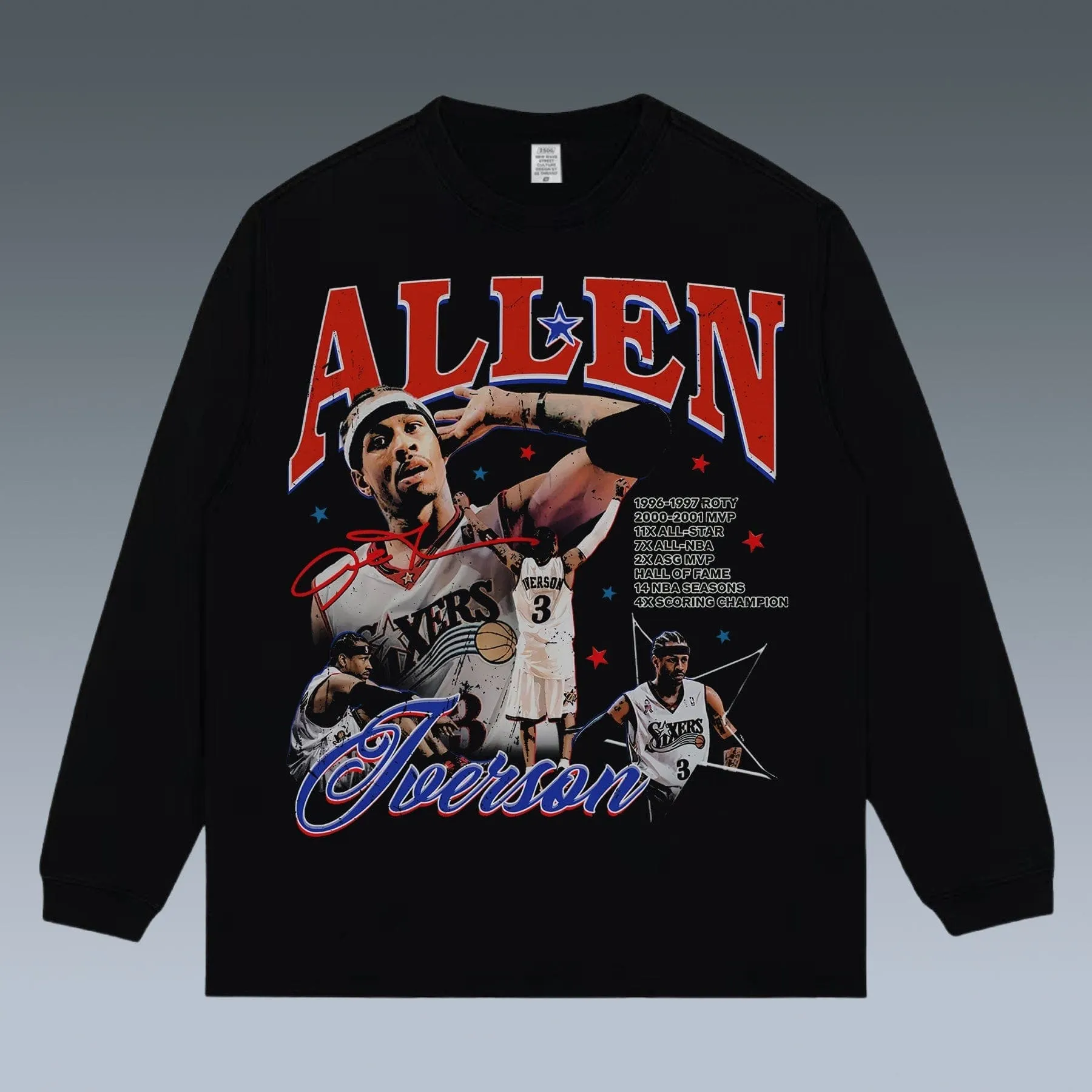 VINTAGE LONG SLEEVE TEE | ALLEN IVERSON-AI