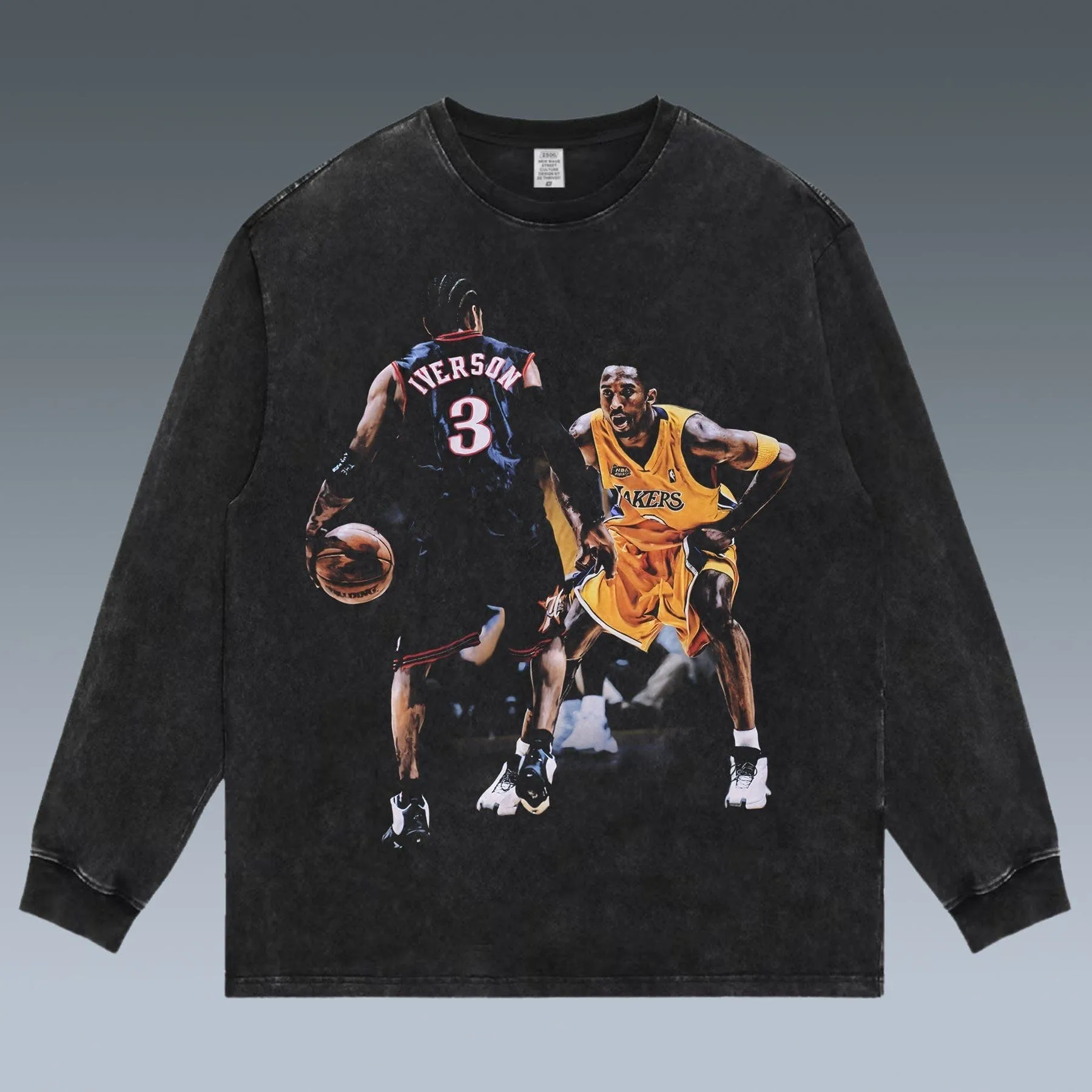 VINTAGE LONG SLEEVE TEE |  ALLEN IVERSON VS KOBE
