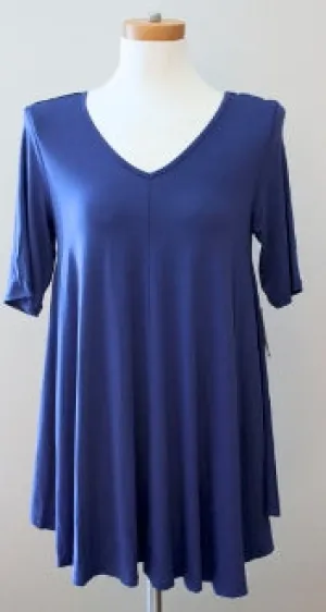 Warm Autumn Cloud Burst Blue Blouse