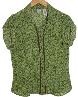 Warm Autumn Floral Print Shirt