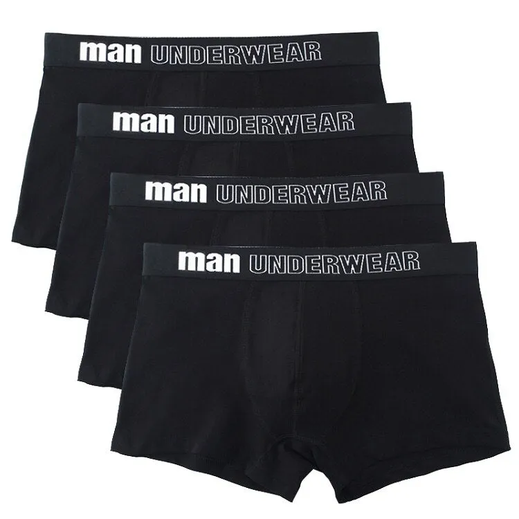 West Louis Men Cotton Soft Boxers Underwear 4Pcs