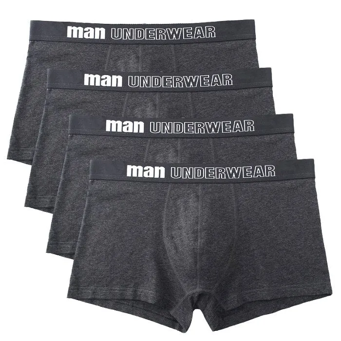 West Louis Men Cotton Soft Boxers Underwear 4Pcs