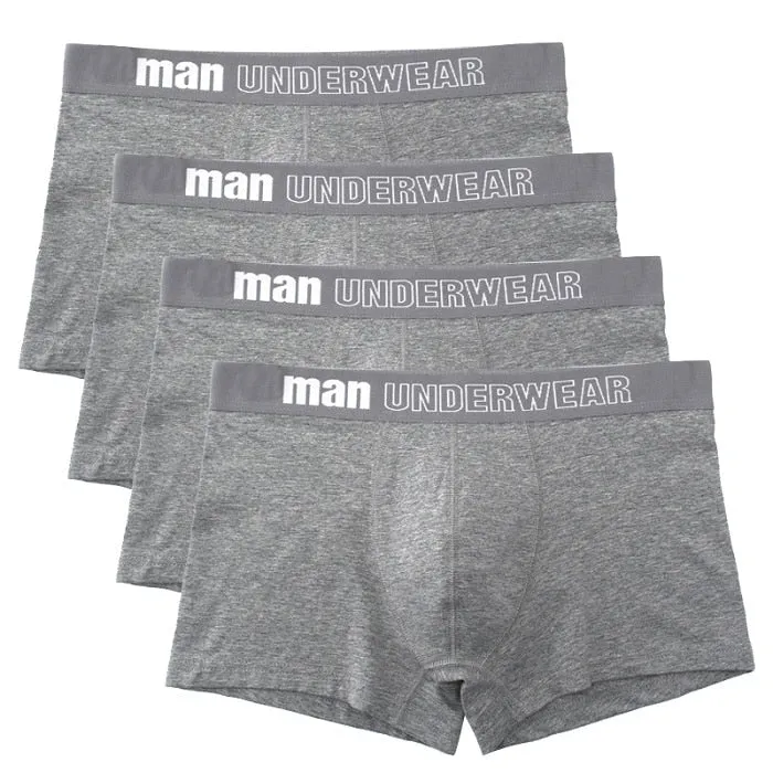 West Louis Men Cotton Soft Boxers Underwear 4Pcs