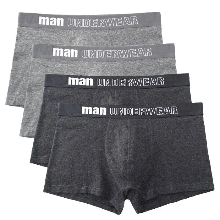 West Louis Men Cotton Soft Boxers Underwear 4Pcs