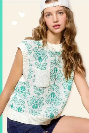 Wild Flower Floral Sweater